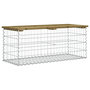Voir la diapositive 5 : VIDAXL Banc de jardin design gabion 103x44x42 cm bois de pin impregne