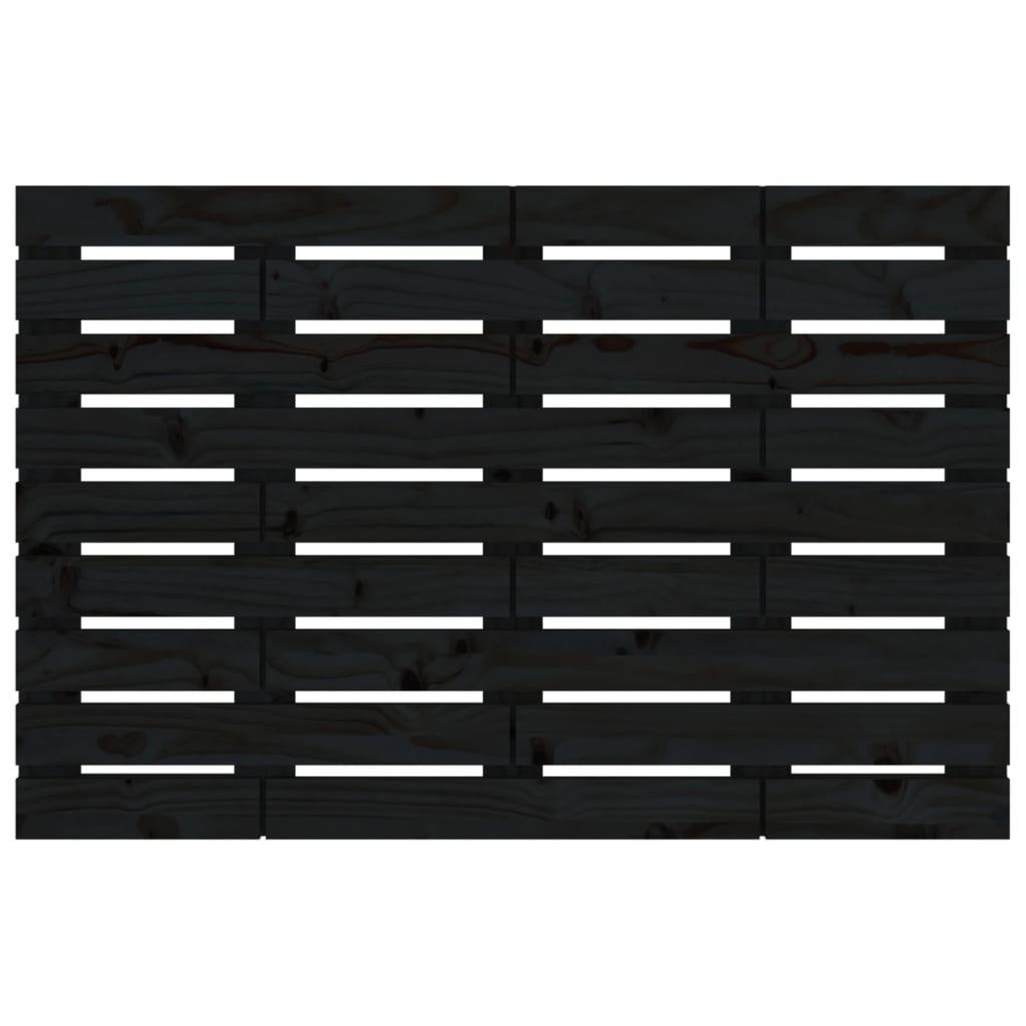 Voir la diapositive 4 : VIDAXL Tete de lit murale Noir 81x3x63 cm Bois massif de pin