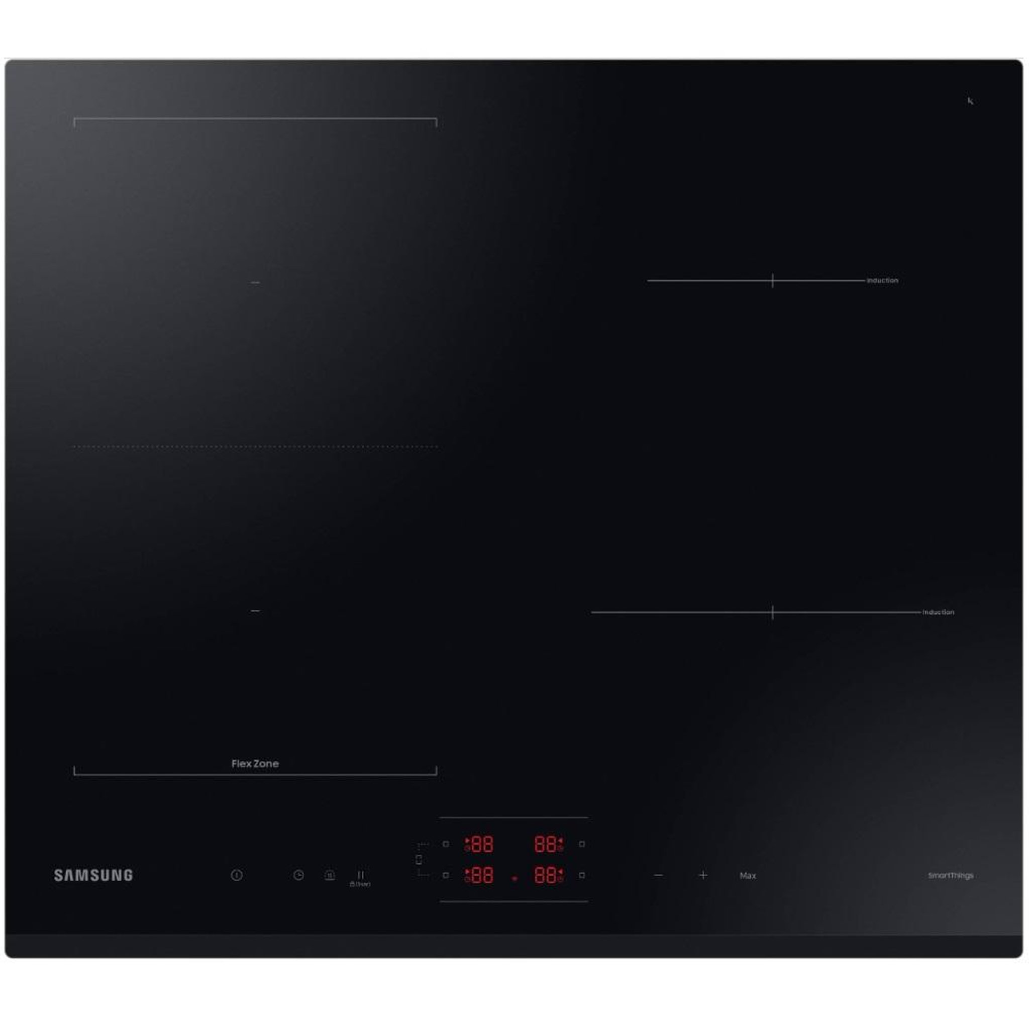 Samsung Table de cuisson induction 60cm 4 feux 7400w noir - NZ64B5045GK