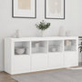 Voir la diapositive 3 : VIDAXL Buffet avec lumieres LED blanc 163x37x67 cm