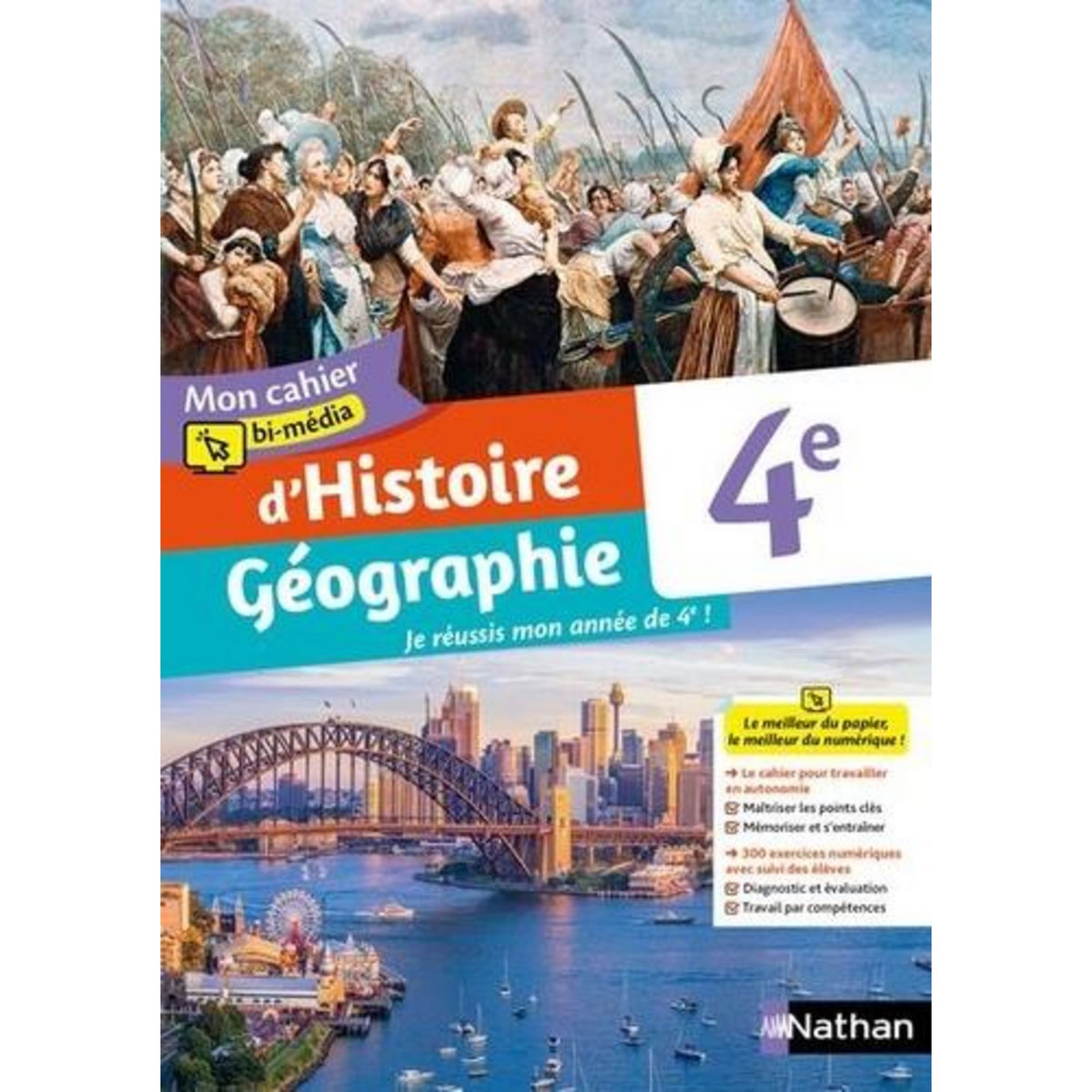 MON CAHIER BI-MEDIA D'HISTOIRE-GEOGRAPHIE 4E. EDITION 2022, Rocher Nicolas