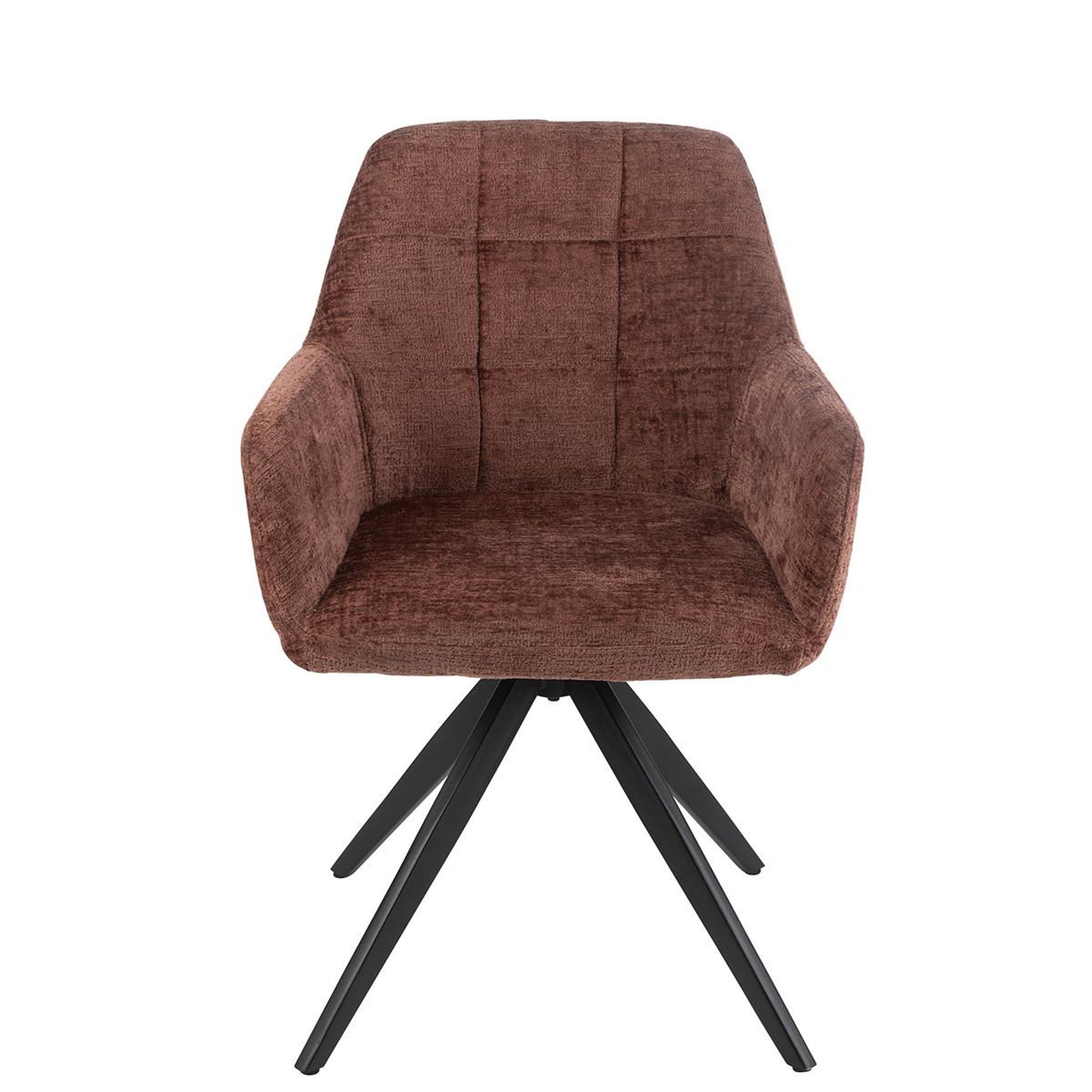 Voir la diapositive 2 : J-LINE Chaise design  louna  85cm marron