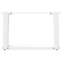 Voir la diapositive 5 : VIDAXL Pieds de table basse forme de U 2 pcs blanc 50x(30-31) cm acier