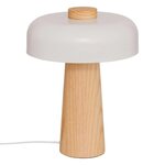 ATMOSPHERA Lampe à Poser Champignon  Pola  36cm Blanc & Naturel