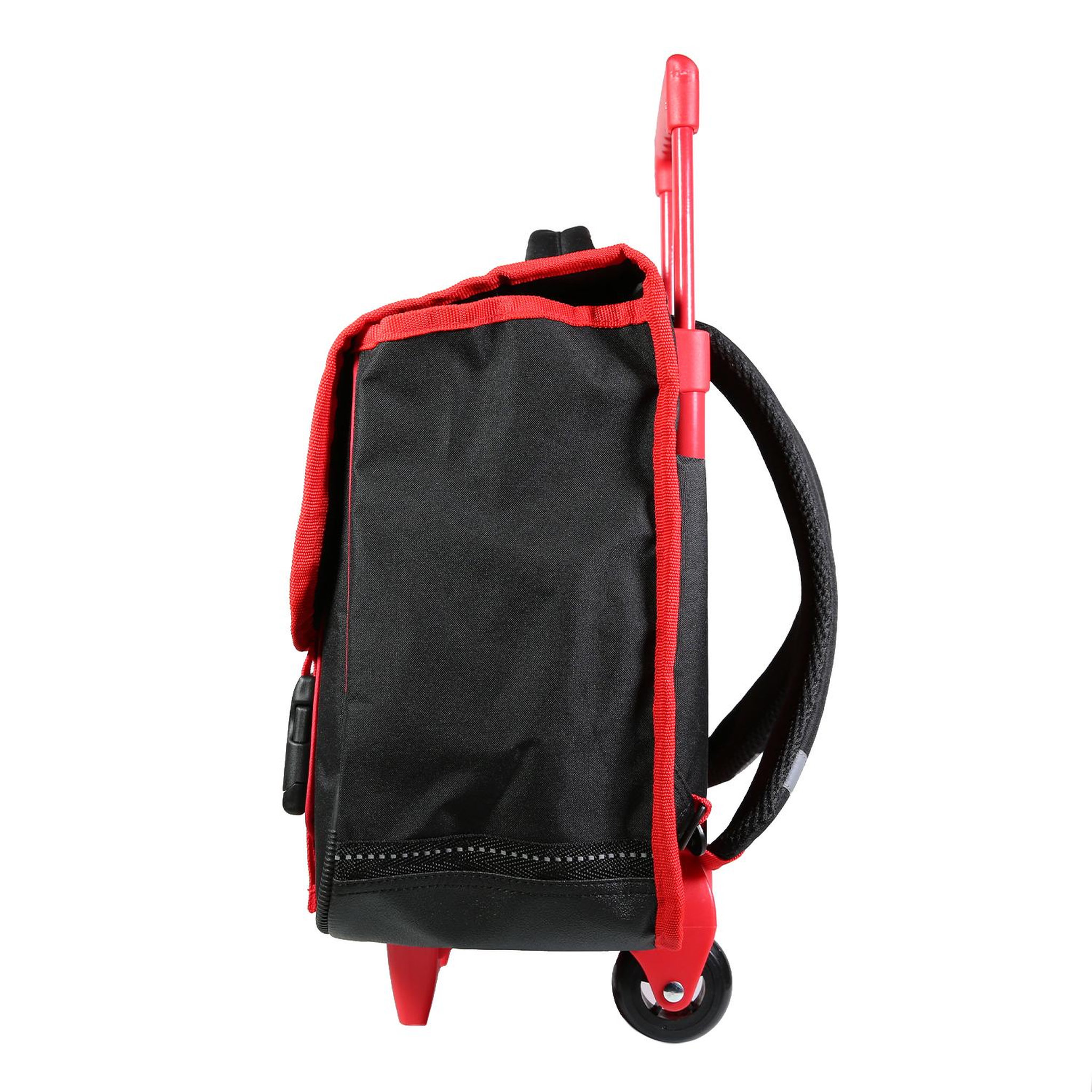 Voir la diapositive 3 : Bagtrotter BAGTROTTER Cartable à roulettes 38 cm Minecraft Noir