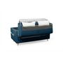 Voir la diapositive 4 : Canapé convertible  140 cm système couchage express 3 places en tissu TAMY