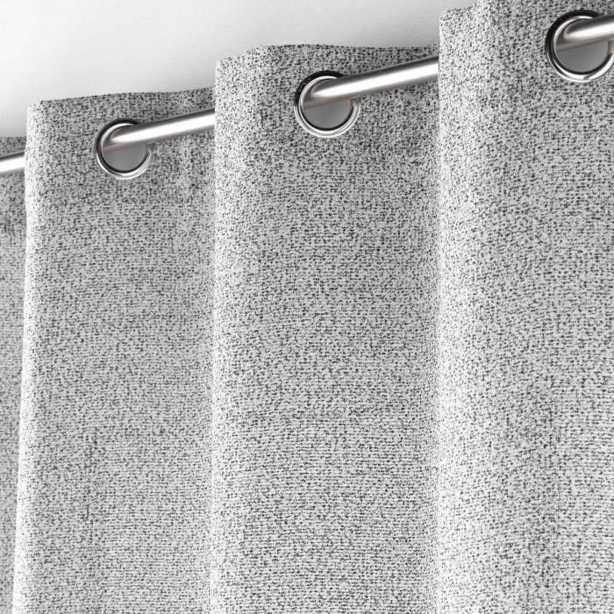 Paris Prix Rideau Voilage à Œillets  Loulaine  140x280cm Gris