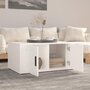 Voir la diapositive 3 : VIDAXL Table basse Blanc 80x50x36 cm Bois d'ingenierie
