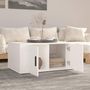 Voir la diapositive 3 : VIDAXL Table basse Blanc 80x50x36 cm Bois d'ingenierie