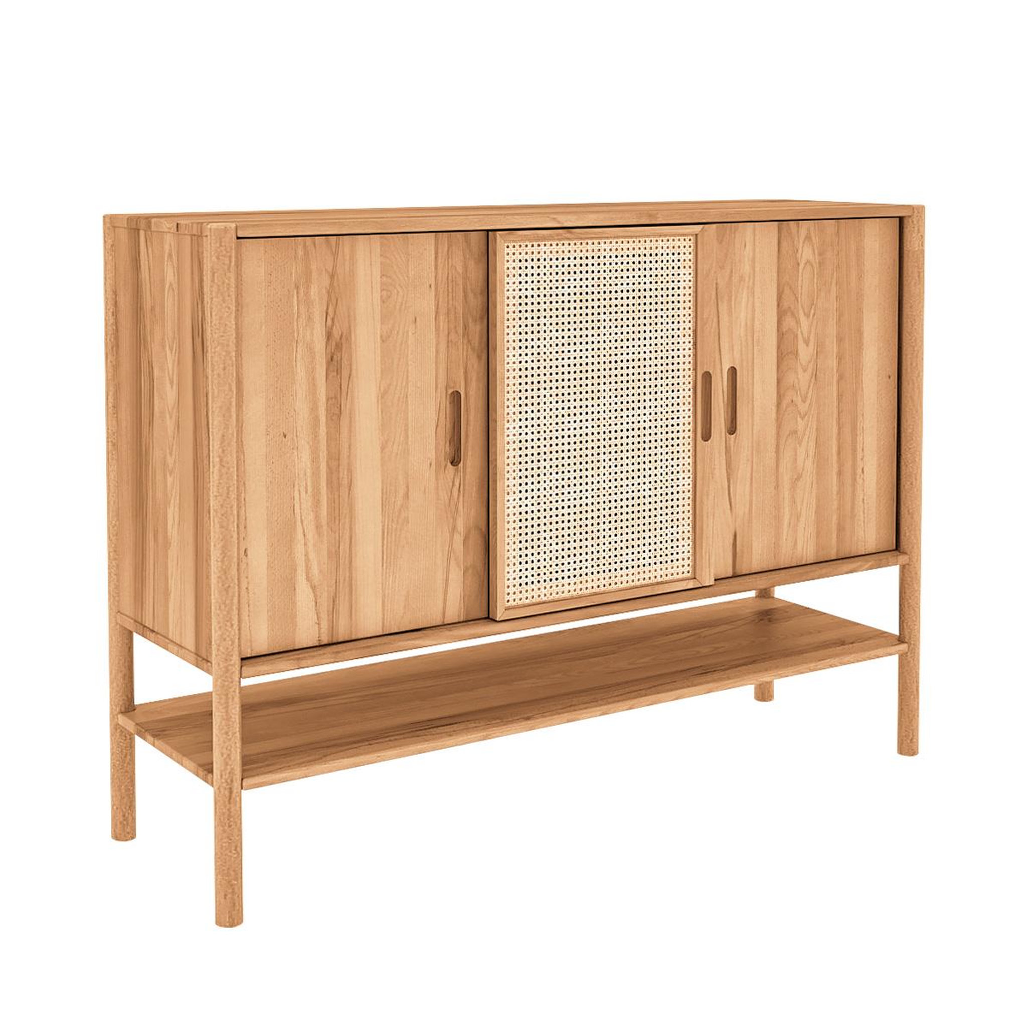 Voir la diapositive 2 : MAISON AUBERTIN Buffet hêtre et canage sogno 142x46 cm - Bois