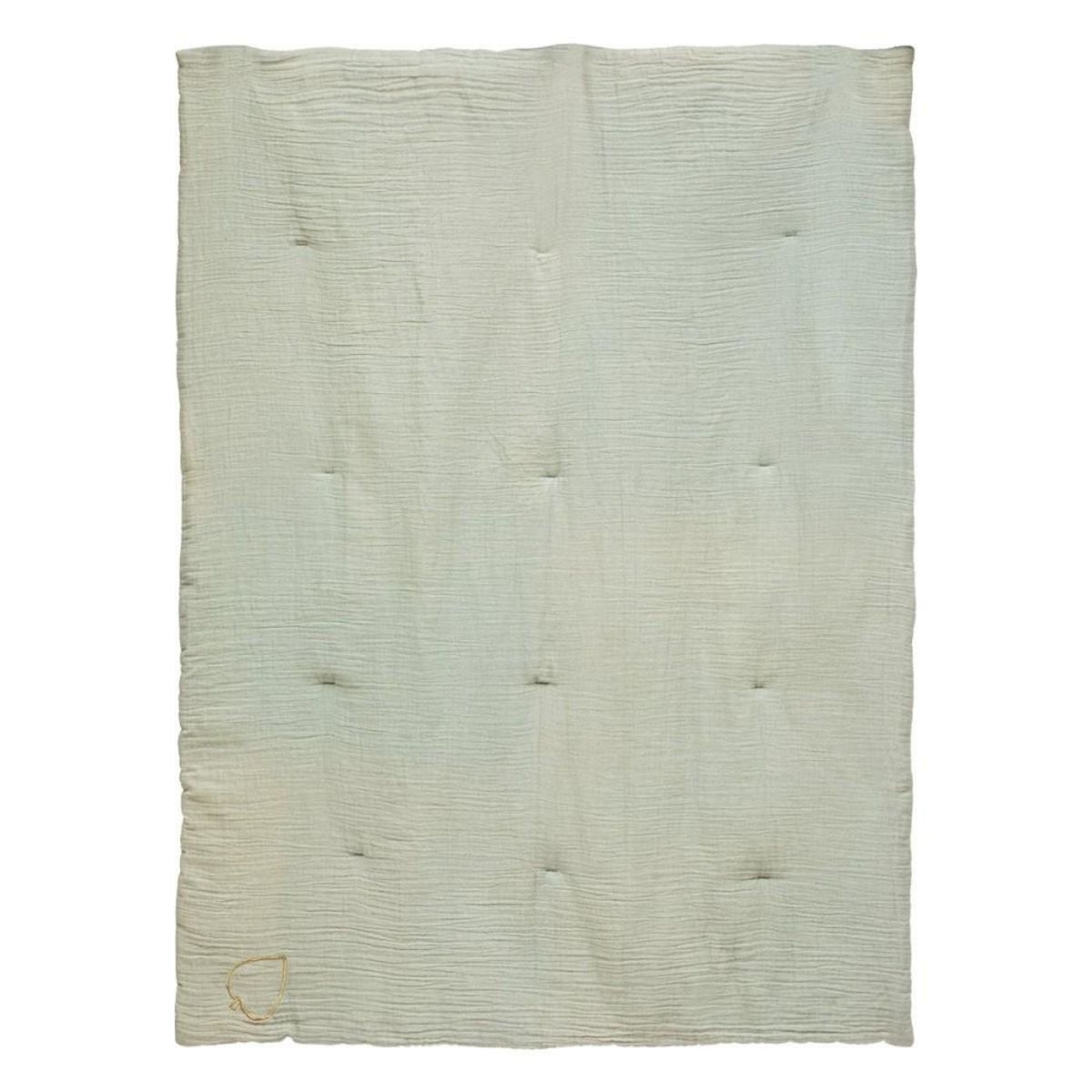 ATMOSPHERA Édredon gaze de coton 100x140 vert