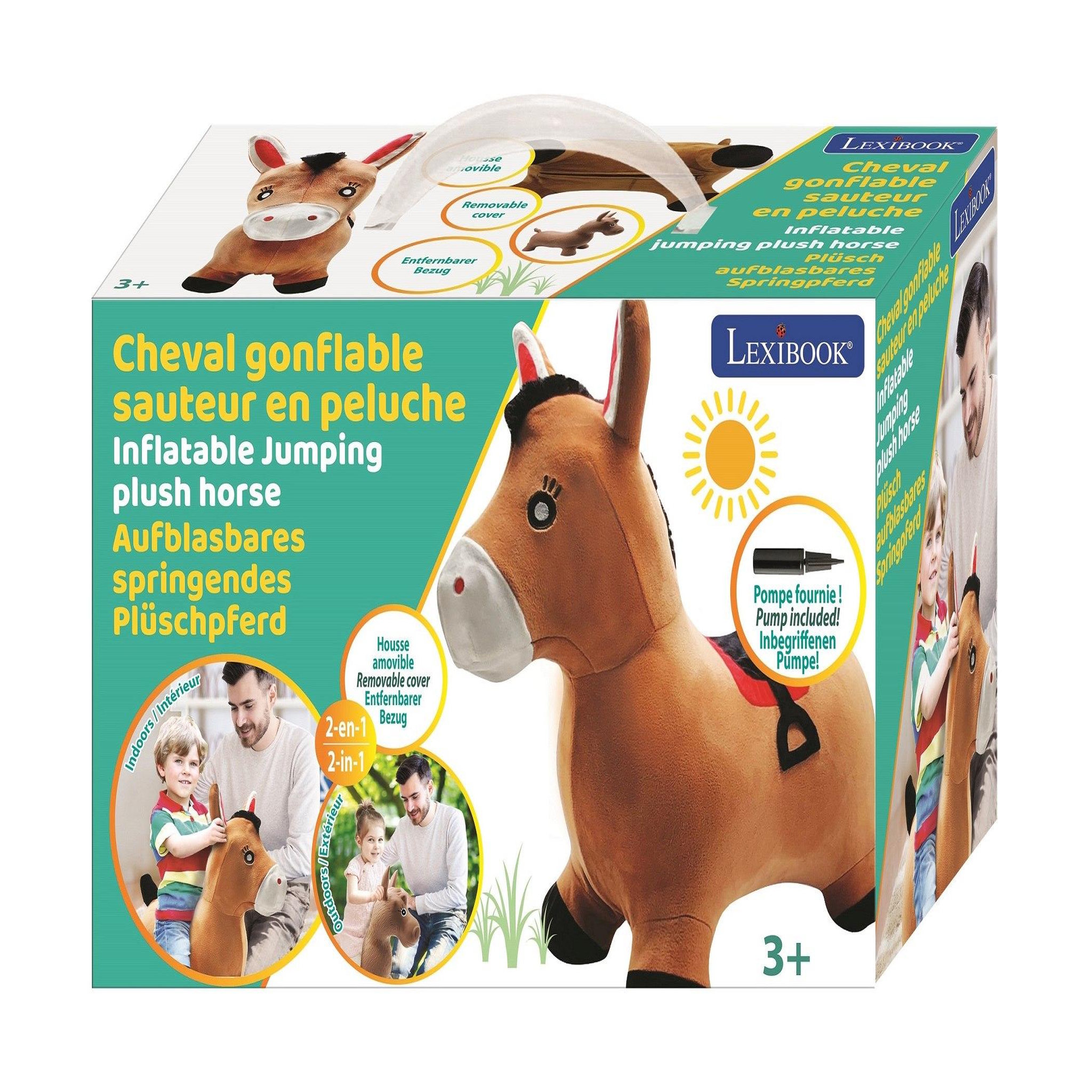 Voir la diapositive 5 : Lexibook Poney Sauteur Gonflable avec housse en peluche