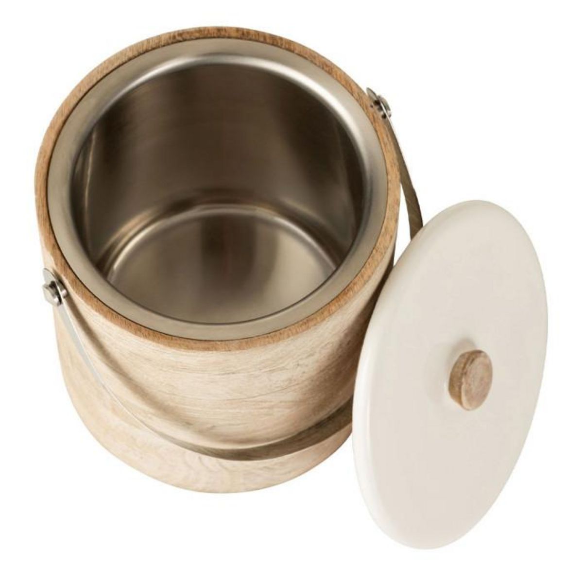 Paris Prix Cache-Pot en Bois  Corde  19cm Naturel