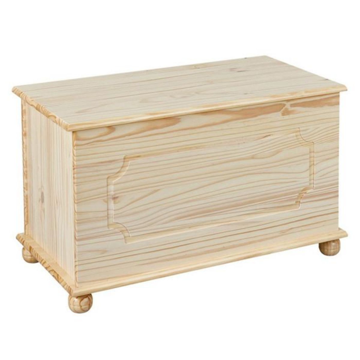 Paris Prix Coffre à Jouets en Bois Massif  Allan  89cm Naturel
