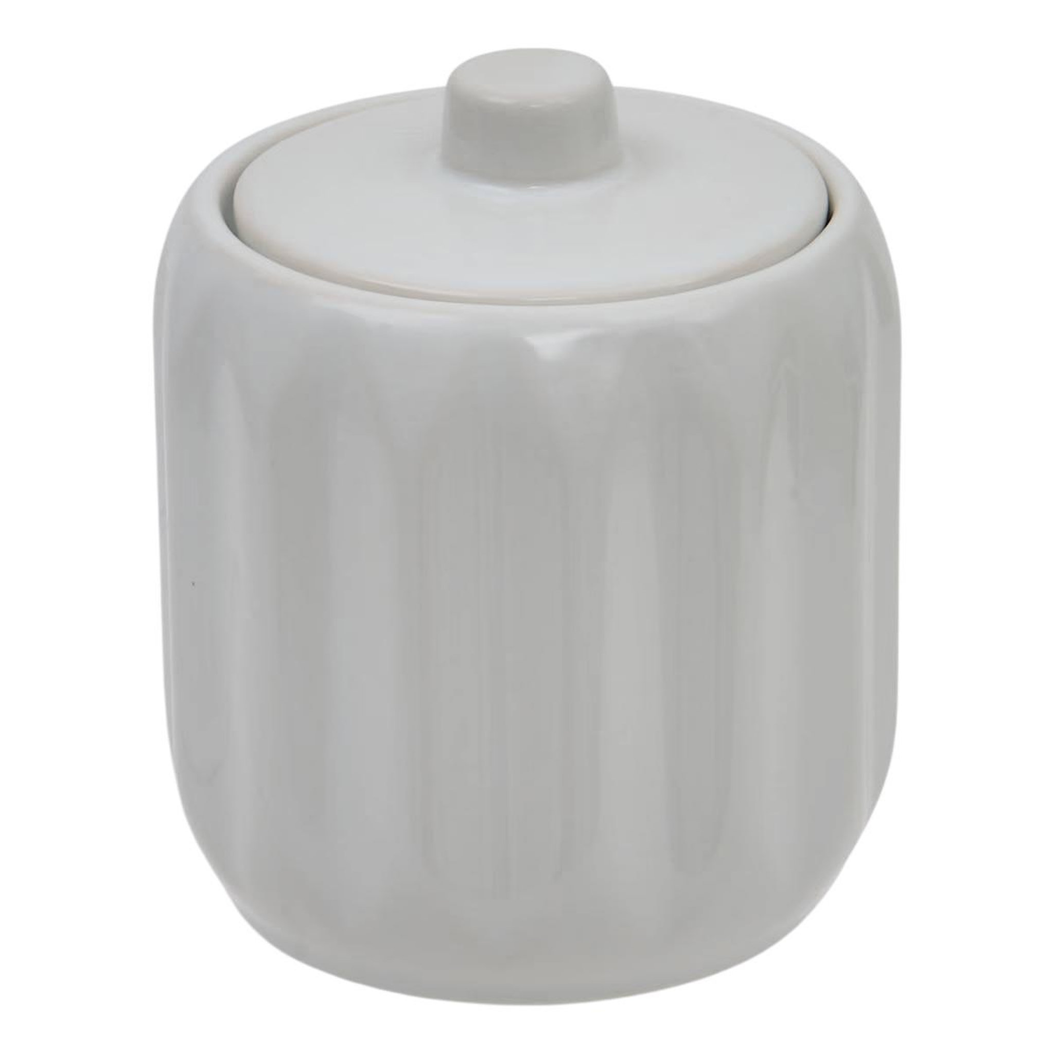 FIVE Pot à cotons en grès  suny colorama  12cm blanc
