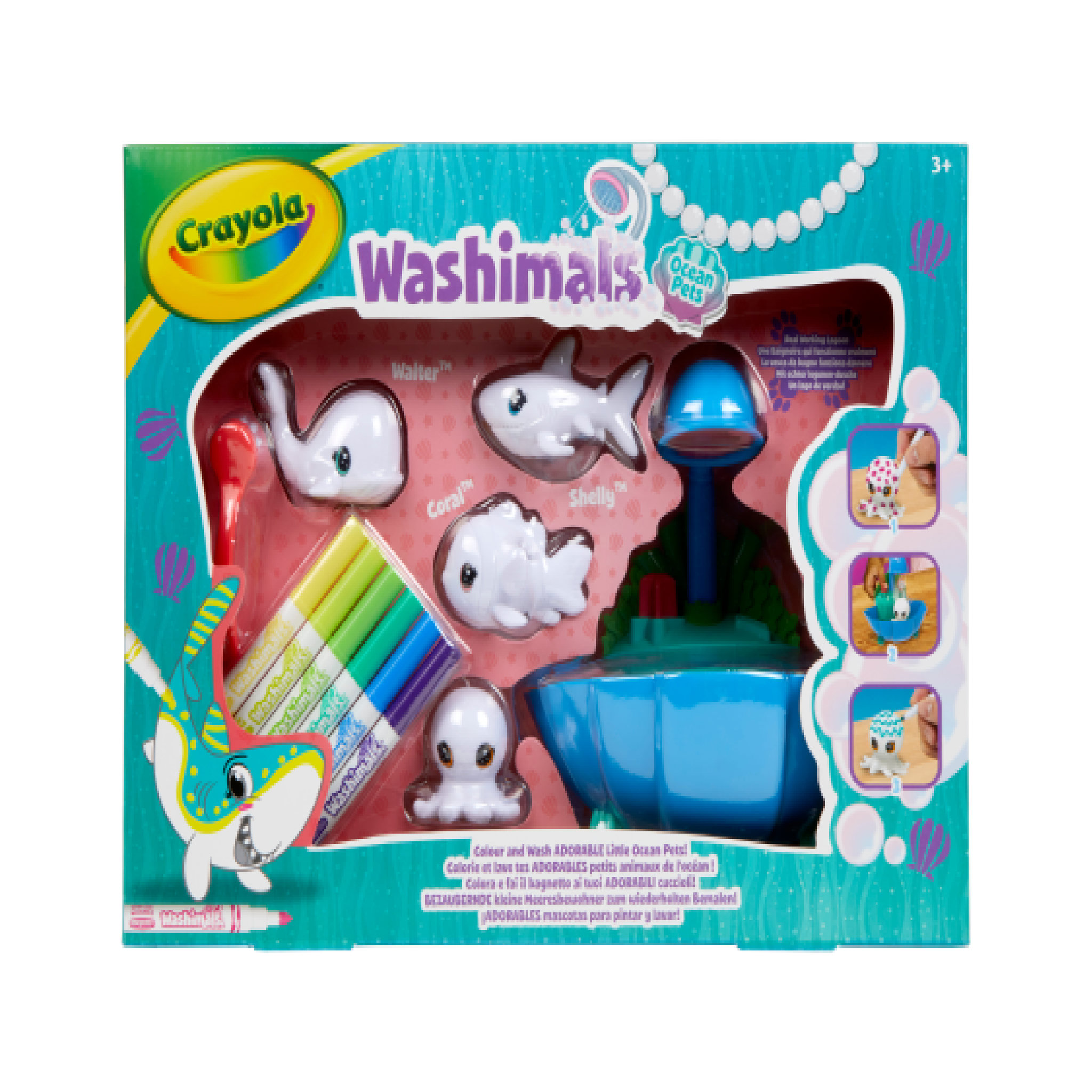 Voir la diapositive 4 : GOLIATH Washimals Coffret Océan - Crayola