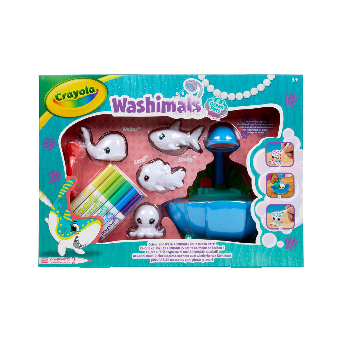GOLIATH Washimals Coffret Océan - Crayola