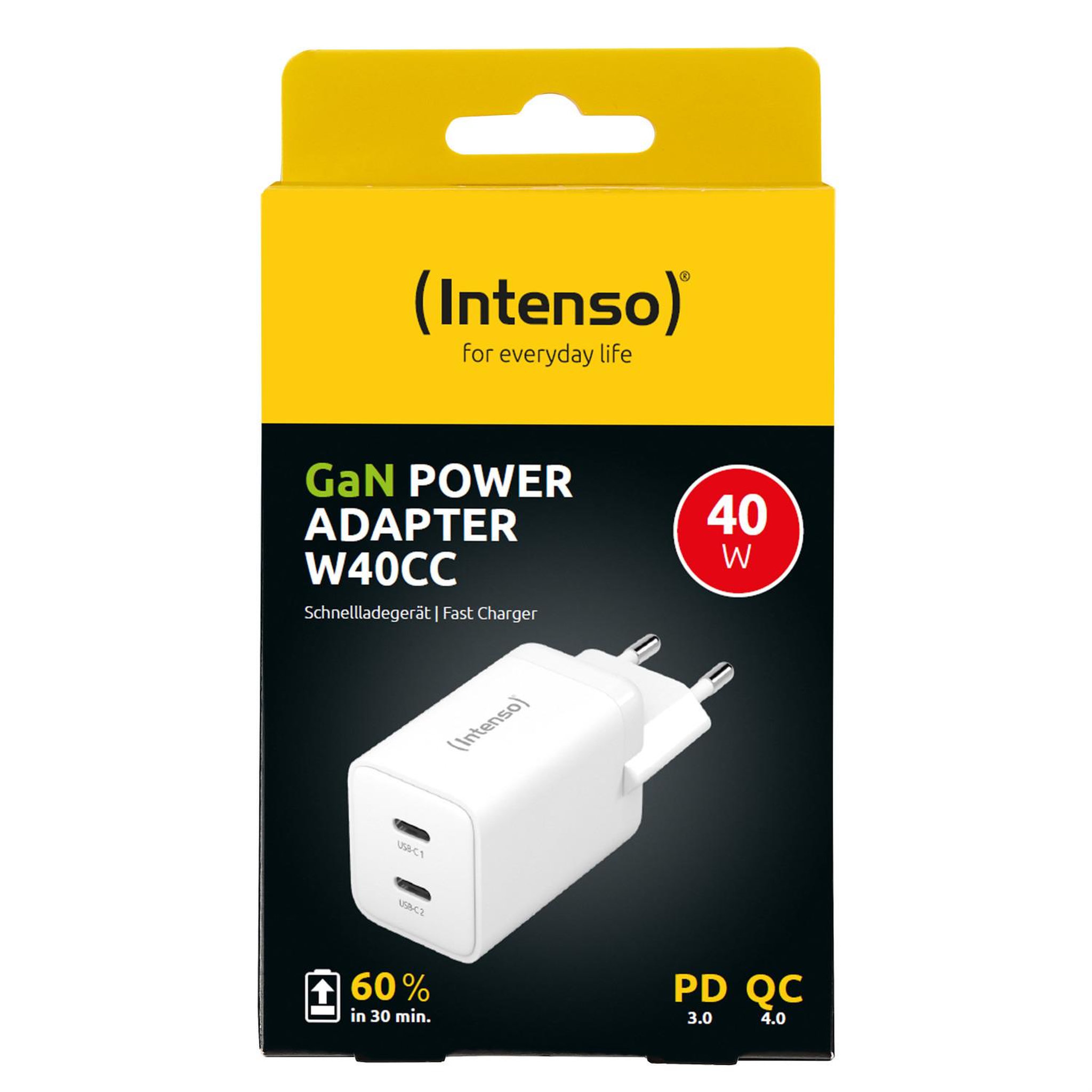 Voir la diapositive 3 : Intenso Intenso power adapter 2xusb-c gan/7804012 universel blanc secteur charge rapide intérieure