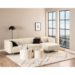 LISA DESIGN Pueblo - lot de 2 tables basses rondes - effet travertin - 58 et 50 cm. Coloris disponibles : Marron