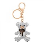 SC CRYSTAL Porte-clé ourson orné de zirconium