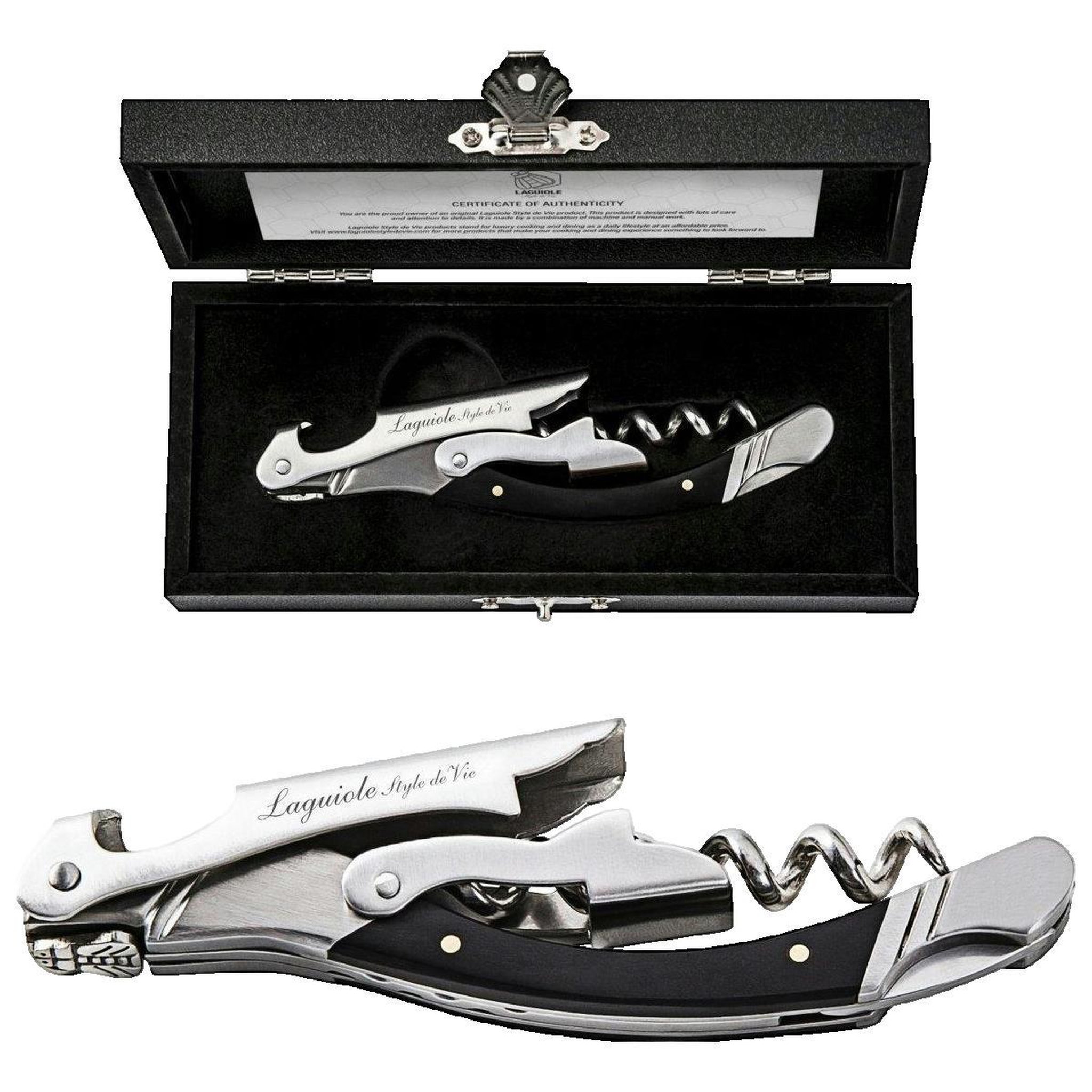 Laguiole Tire-bouchon Laguiole Tradition Luxury Line Bois d'ébène