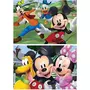 EDUCA Puzzles en bois 2 x 50 pièces : Mickey et ses amis