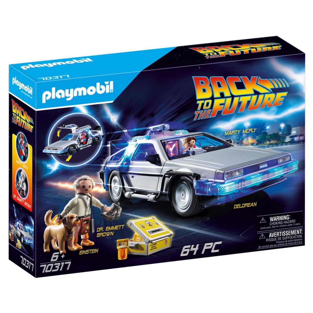 PLAYMOBIL 70317 - Back to the Future - DeLorean pas cher 