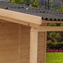 Voir la diapositive 4 : Abri de jardin bois - 3,7m² - KALVIA