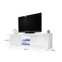 Voir la diapositive 6 : BEST MOBILIER Milo - meuble tv - blanc - 181 cm