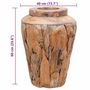Voir la diapositive 6 : VIDAXL Vase de decoration 40 x 60 cm Bois de teck solide