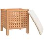 Voir la diapositive 4 : VIDAXL Tabouret de salle de bain 48x47,5x52 cm Bois massif de noyer