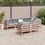 Voir la diapositive 3 : VIDAXL Salon de jardin 7 pcs et coussins bois massif sapin de douglas
