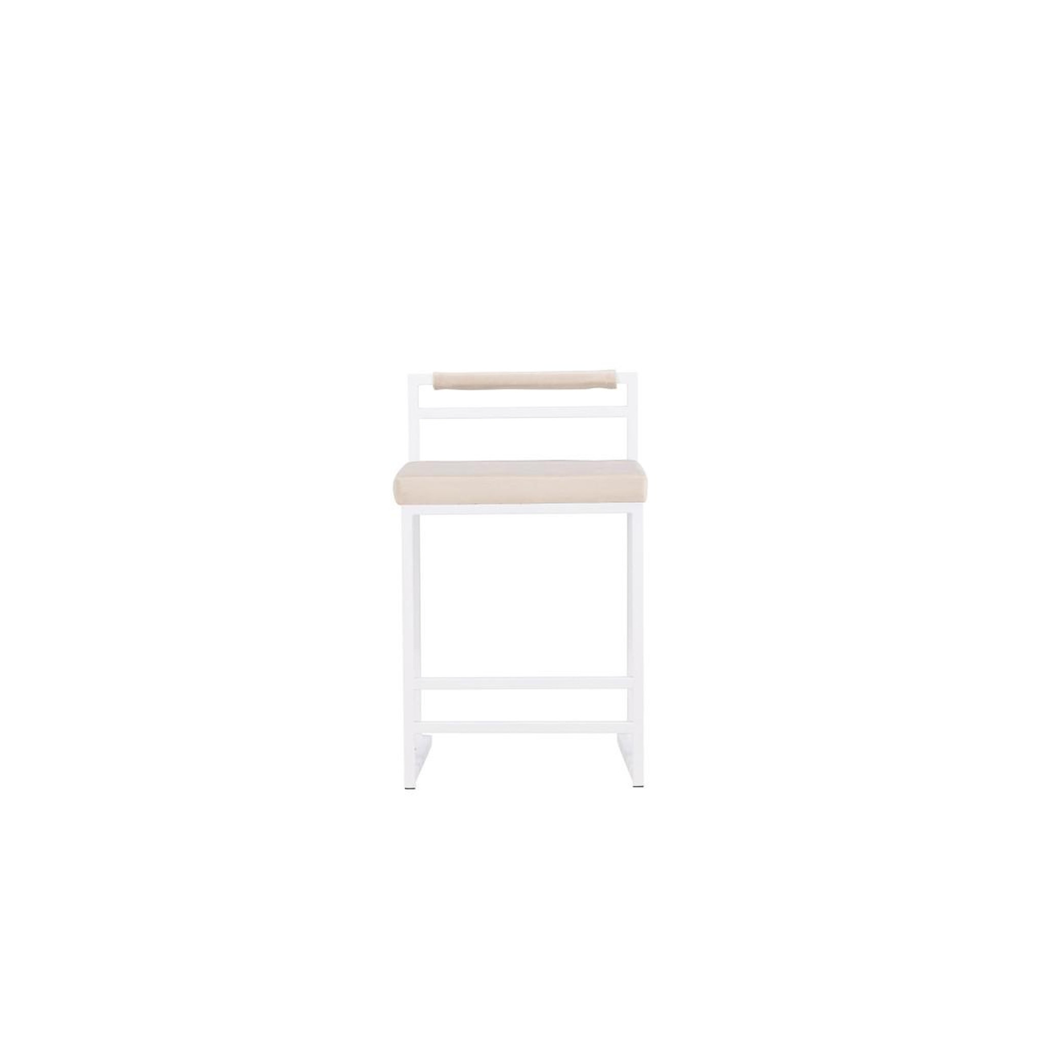Voir la diapositive 2 : Paris Prix Chaise de bar en velours  opelika  80cm beige