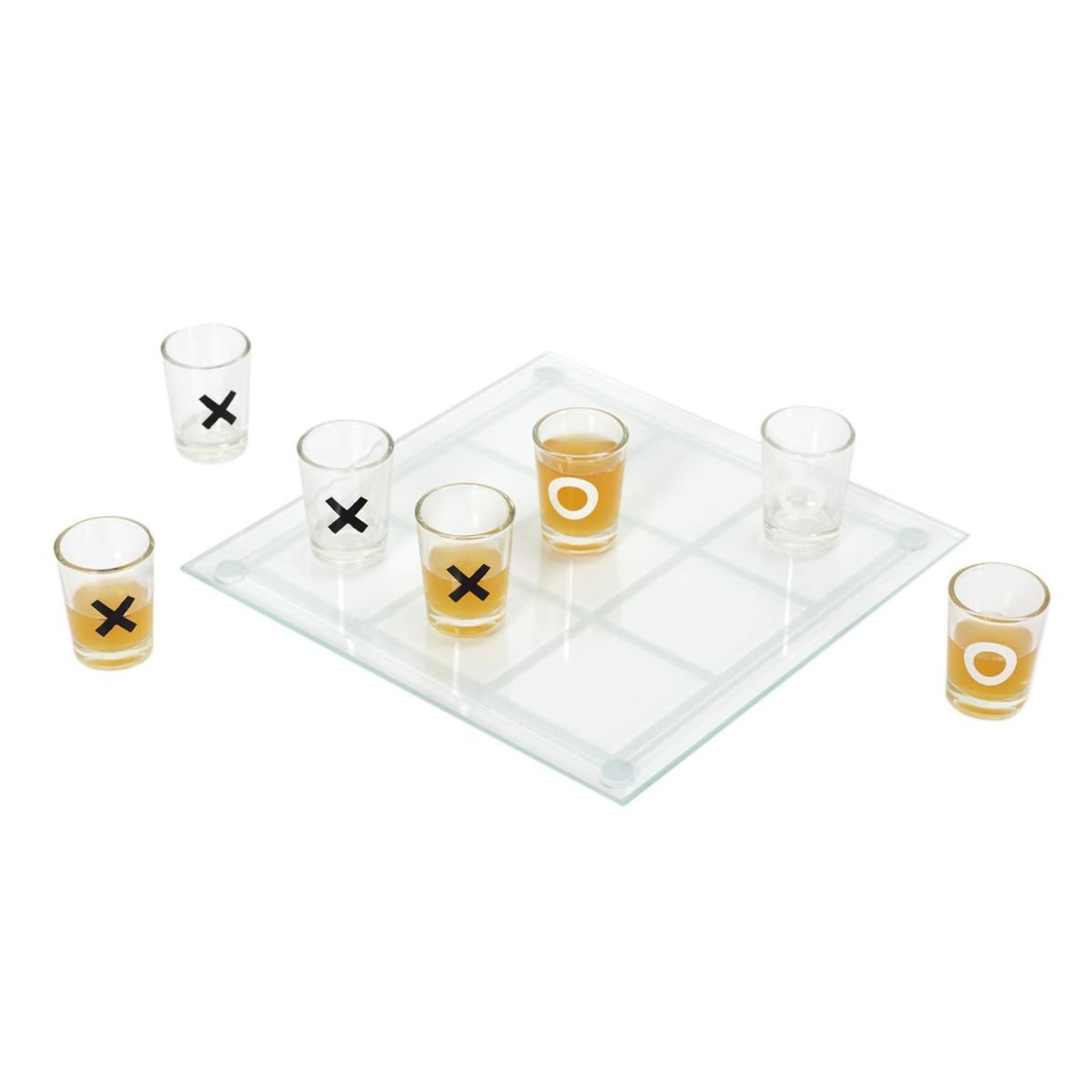 Voir la diapositive 2 : MISTER GADGET Jeu à boire  9 verres shot  22cm transparent