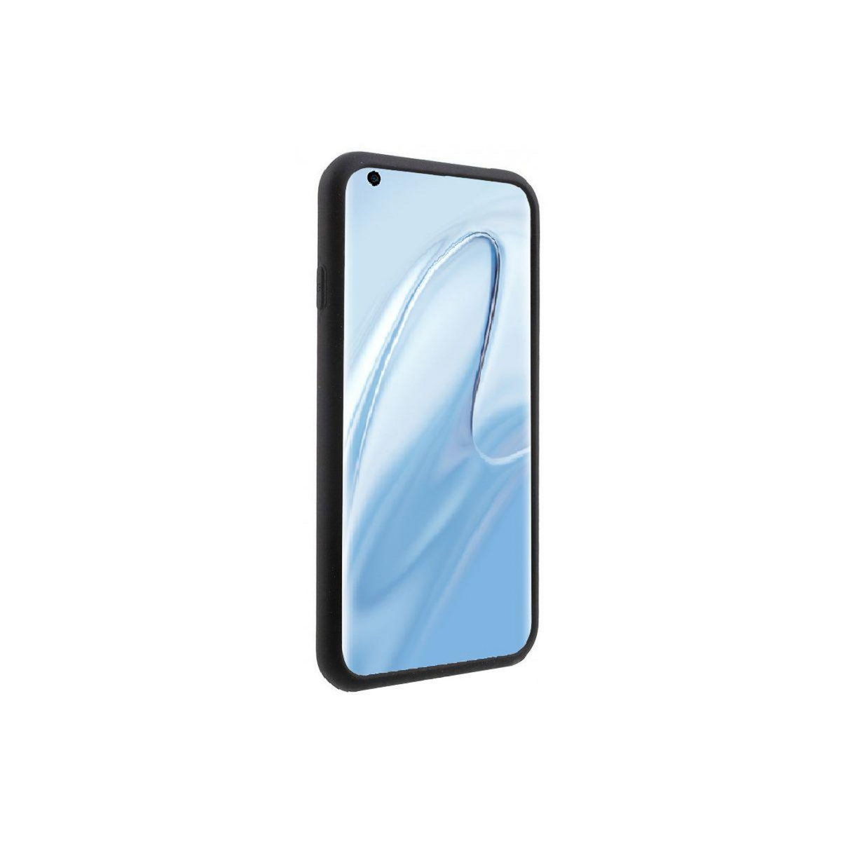 IBROZ Coque Xiaomi Mi 10 Liquid Silicone noir