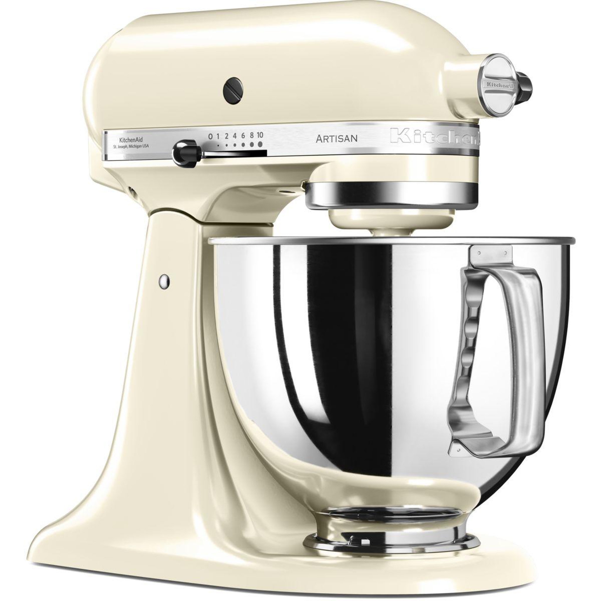 Voir la diapositive 2 : KitchenAid Robot pâtissier 5ksm125eac artisan crème
