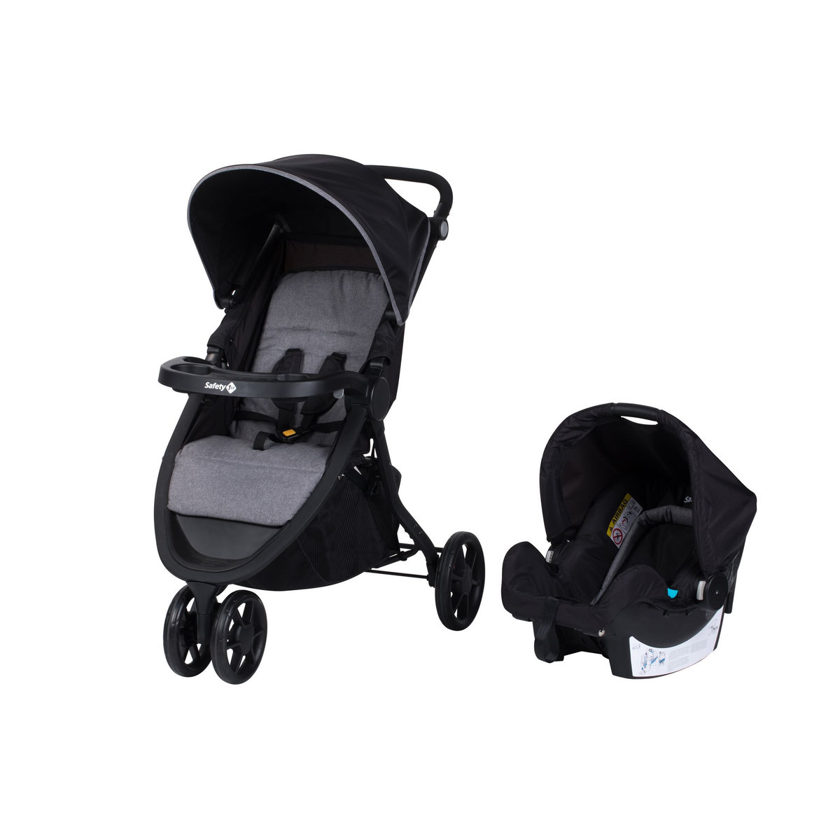 SAFETY FIRST Poussette combinée duo 3 roues noir Urban Trek 