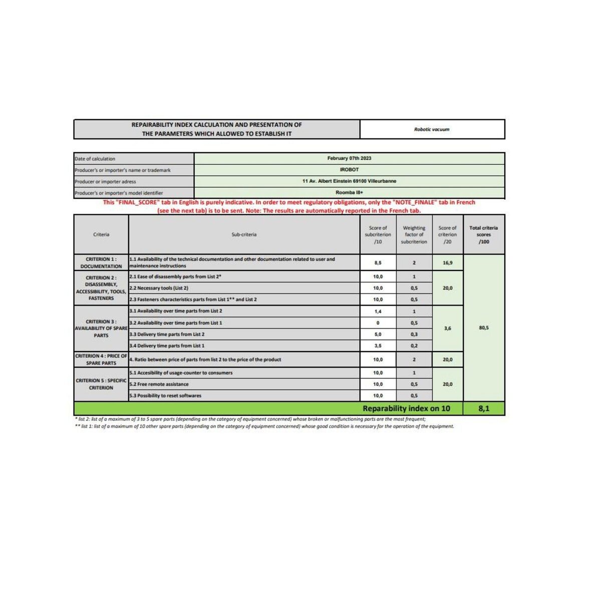 IROBOT Aspirateur/laveur robot connecté - I857840