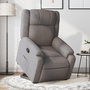 Voir la diapositive 1 : VIDAXL Fauteuil inclinable taupe tissu