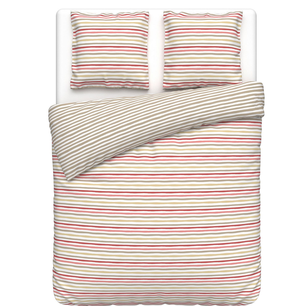 ACTUEL Parure housse de couette fantaisie en coton biologique MILO