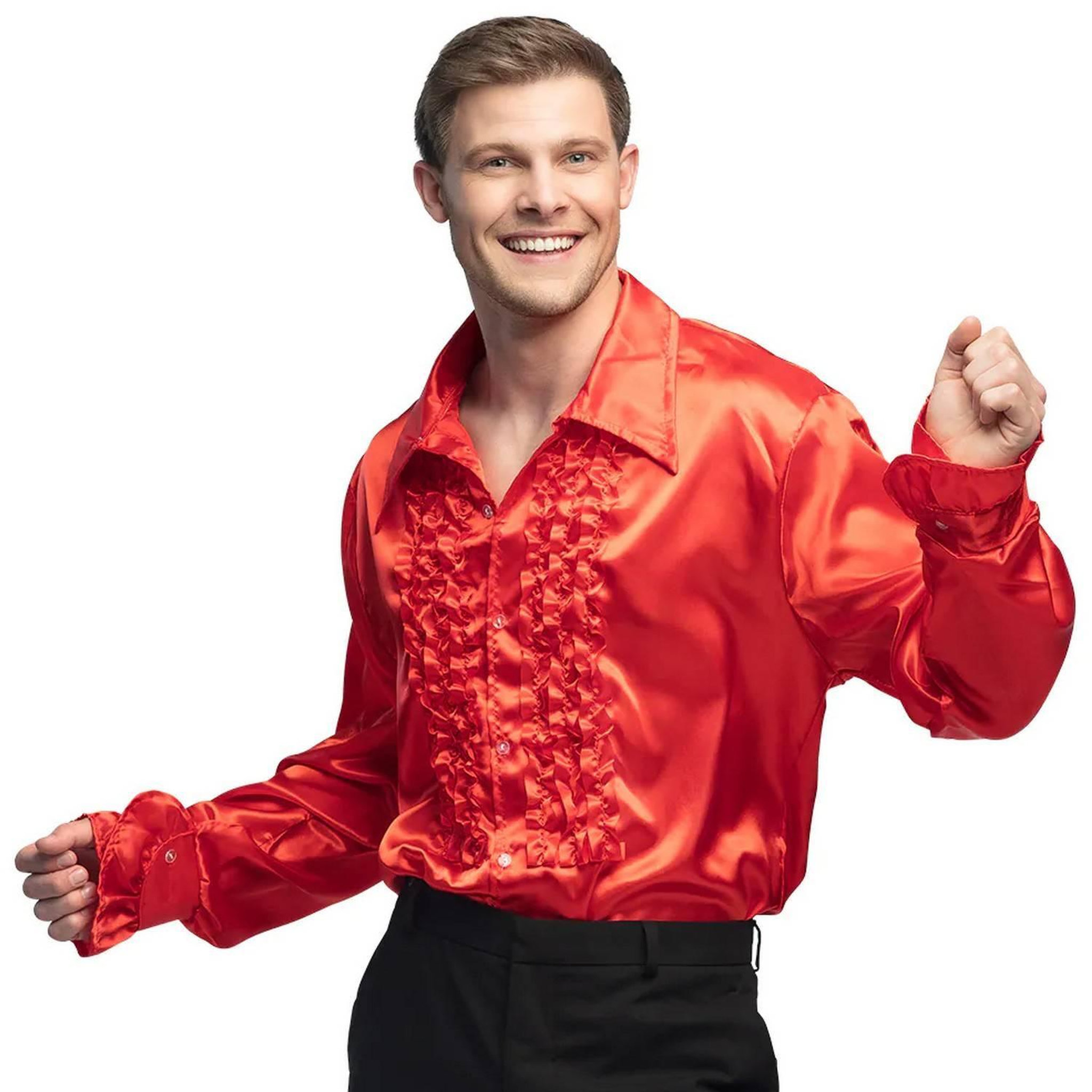 Boland Chemise Disco Rouge - Adulte - XXL