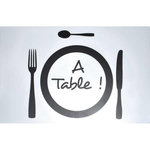 Paris Prix Set de Table  A Table !  28x44cm Transparent