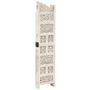 Voir la diapositive 2 : VIDAXL Cloison de separation 4 panneaux Blanc 160x165 cm Bois manguier