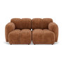 Voir la diapositive 1 : LISA DESIGN Grace - canapé modulable 2 places en velours texturé