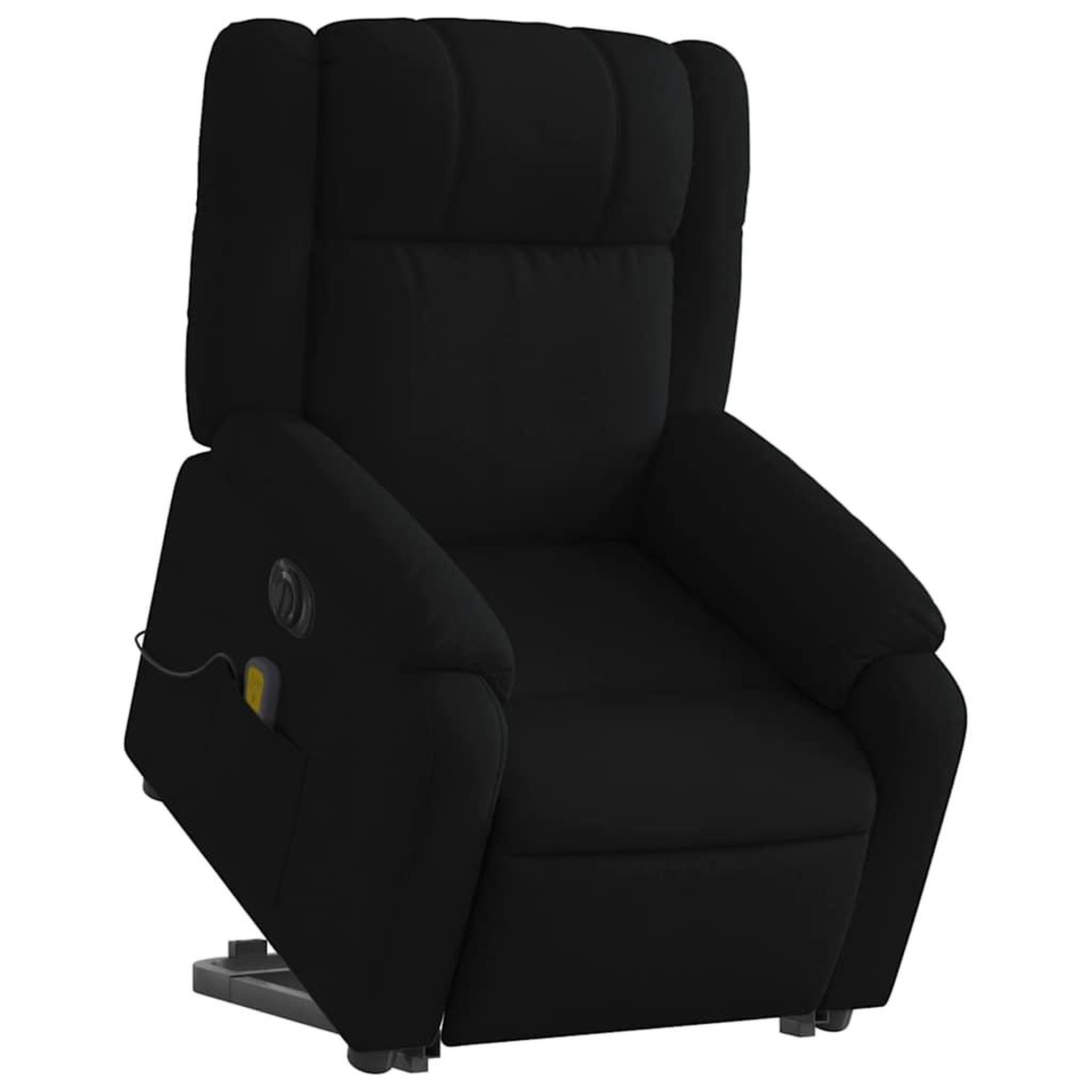 Voir la diapositive 3 : VIDAXL Fauteuil inclinable de massage electrique Noir Tissu