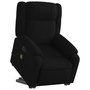Voir la diapositive 3 : VIDAXL Fauteuil inclinable de massage electrique Noir Tissu