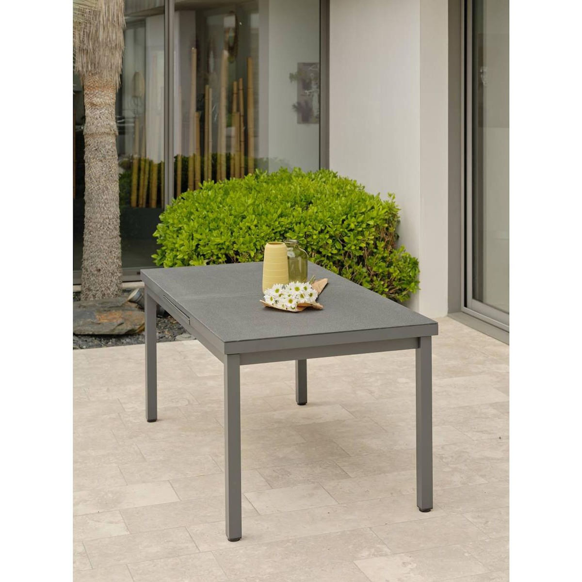 Paris Prix Table de Jardin Extensible  Dania  160-210cm Anthracite