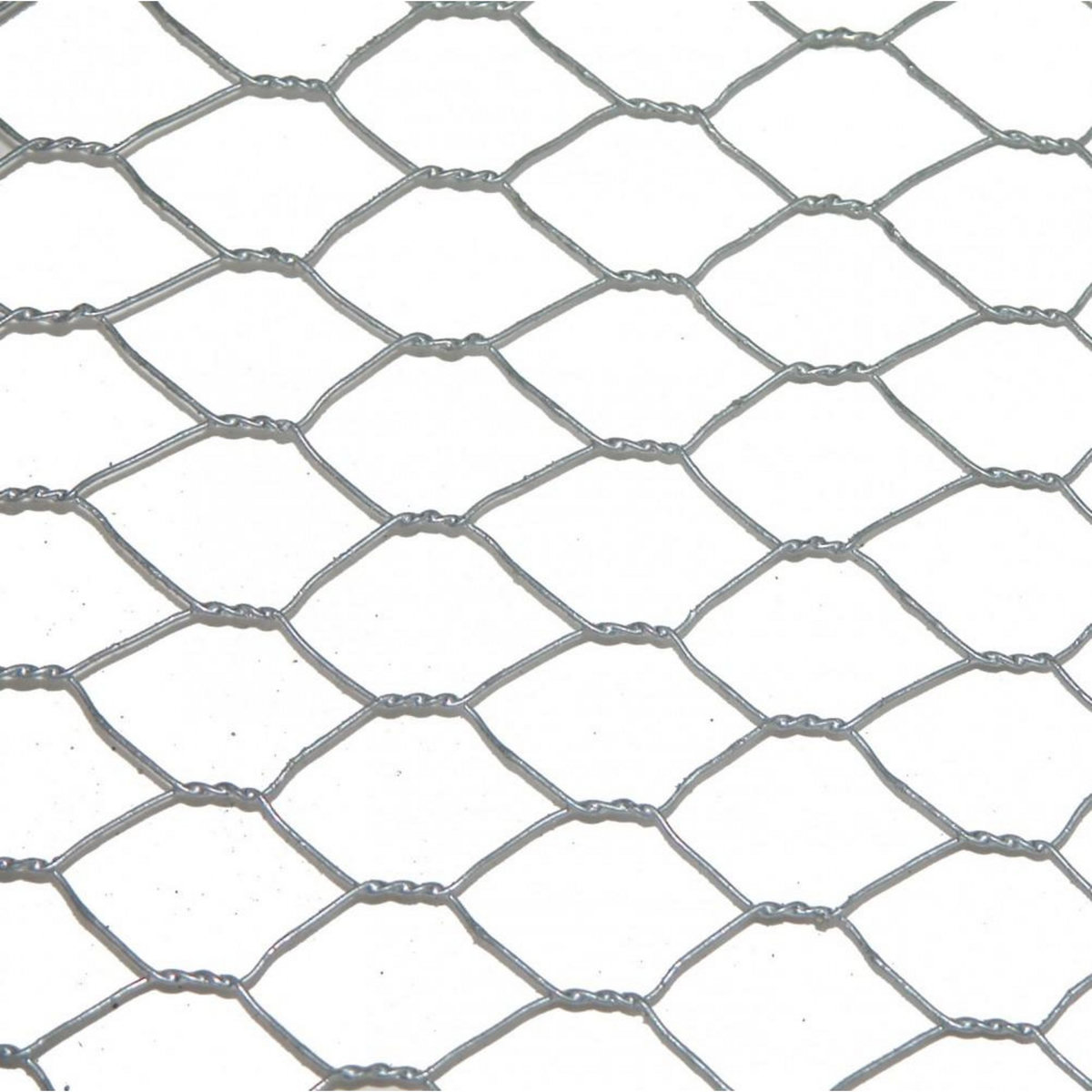 CENTRALE BRICO Grillage pour animaux triple torsion gris, H.0.5 x L.10 m, maille H.13 x l.13 mm