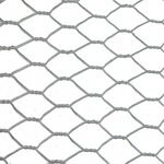 CENTRALE BRICO Grillage pour animaux triple torsion gris, H.0.5 x L.10 m, maille H.13 x l.13 mm