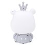 Voir la diapositive 2 : Paris Prix Lampe Veilleuse  Hippopotame  25cm Blanc & Gris